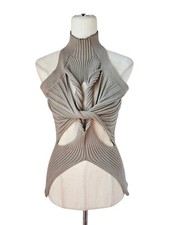 Usado, Blusa Dion Lee cinza malha torcida sem mangas comprar usado  Enviando para Brazil