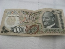 Turquie turkey billet d'occasion  Sannois
