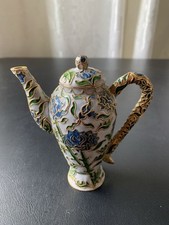 Cloisonne enameled tea for sale  Harvest
