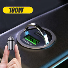 Mini adaptador carregador de telefone de carro USB 100W tipo C QC3.0 acessórios de carregamento rápido comprar usado  Enviando para Brazil