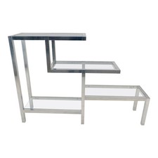 Aluminum glass shelves d'occasion  Expédié en Belgium
