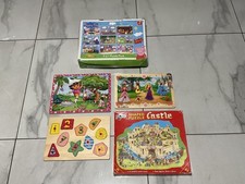 Kids jigsaws wooden for sale  SALFORD