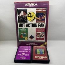 Jogo Hot Action Pak Atari 2600. 2 cartuchos de jogos com caixa usados, testados. comprar usado  Enviando para Brazil