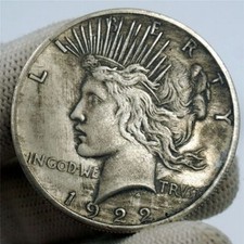 Usado, 2 peças moeda estrangeira antiga estrangeira bronze banhada a prata EUA 1922 cabeça de musa grátis comprar usado  Enviando para Brazil