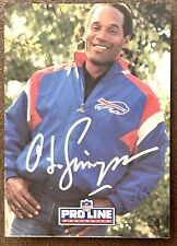 🔥 1991 Pro Line Portraits autógrafo certificado OJ Simpson - pacote puxar novo sem caixa raro comprar usado  Enviando para Brazil