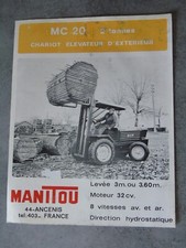 Prospectus publicité manitou d'occasion  Fleurance