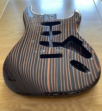 Zebra wood stratocaster for sale  COVENTRY
