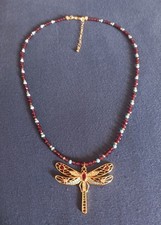 Collier libelle granat gebraucht kaufen  Wuppertal