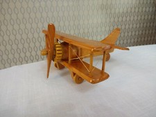Wood airplane figurine for sale  BRIDGEND