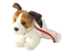 Peluche chien blanc d'occasion  France