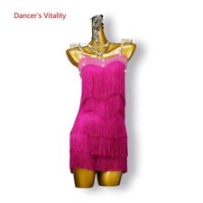 LOTE Vestido de Dança Latina com Franjas Fantasia de Palco de Dança Adulto Fantasia de Performance comprar usado  Enviando para Brazil