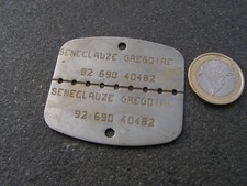 Plaque identite armee d'occasion  Gréoux-les-Bains