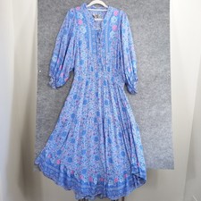 Vestido Jaase Feminino Tamanho G Azul Floral Maxi Boho Camponês Flowy Cottage Core comprar usado Vestido Jaase Feminino Tamanho G Azul Floral Maxi Boho Camponês Flowy Cottage Core comprar usado  Enviando para Brazil