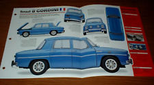 1967 RENAULT R8 GORDINI ORIGINAL IMP BROCHURA ESPECIFICAÇÕES 64-65-66-67-68-69-70 R 8★★, usado comprar usado  Enviando para Brazil