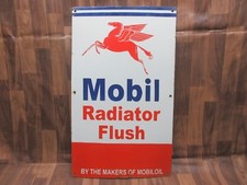Placa de metal esmaltada radiador porcelana Mobil tamanho 30 x 18 polegadas comprar usado  Enviando para Brazil