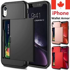 Wallet Armor Card Case For iPhone 16 15 Pro Max 14 13 12 11 XR XS 8 Plus 7 SE 6 na sprzedaż  Wysyłka do Poland
