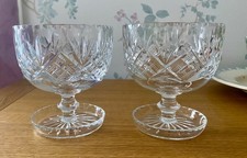 crystal sundae dishes for sale  SOLIHULL