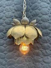 Vintage brass lotus for sale  Arcata