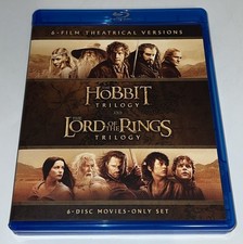 Usado, The Hobbit Trilogy / The Lord of the Rings Trilogy: 6-Film Theatrical Blu-Ray comprar usado  Enviando para Brazil