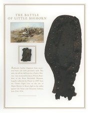 Battle of Little Big Horn [George A. Custer] Bota de Couro Sola Artefato Exibição comprar usado  Enviando para Brazil