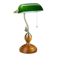 Lampa bankierska zielona lampka E27 vintage lampa biurkowa lampa stołowa, używany na sprzedaż  Wysyłka do Poland