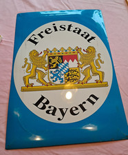 Emailleschild freistaat bayern gebraucht kaufen  Erdmannhausen
