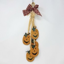 Hanging wooden pumpkin for sale  Riverside
