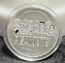 SNOOPY & THE PEANUTS GANG, 1 oz ARTE DE PRATA REDONDA, SOLTA, PRATA FINA 999, 2022! comprar usado SNOOPY & THE PEANUTS GANG, 1 oz ARTE DE PRATA REDONDA, SOLTA, PRATA FINA 999, 2022! comprar usado  Enviando para Brazil
