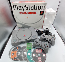 Consola Sony PS1 PlayStation 1 SCPH-7000 en caja con manual 6 juegos japoneses segunda mano  Embacar hacia Mexico