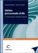 Mandrioli diritto processuale usato  Urbino