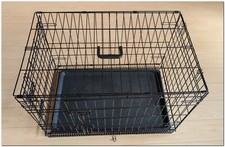 Hunde gitterbox schwarz gebraucht kaufen  Groß Grönau