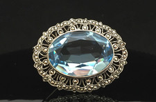 Vintage brooch silver for sale  HAILSHAM
