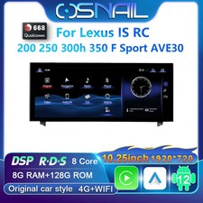 Rádio de carro Android CarPlay reprodutor GPS para Lexus IS RC 200 250 300 350 200t 300h, usado comprar usado  Enviando para Brazil
