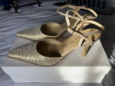 Gold evening shoes for sale  BISHOP'S STORTFORD