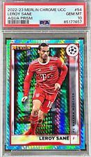 2022 Merlin Chrome Leroy Sane #54 (AQUA PRISM) PSA 10 PERFEITO ESTADO (RARO: População 1) comprar usado  Enviando para Brazil