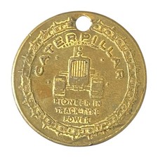 Chaveiro raro 1954 Caterpillar Machines token pioneiro em pista chaveiro elétrico comprar usado  Enviando para Brazil