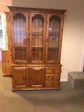 Pine display cabinet for sale  COLCHESTER