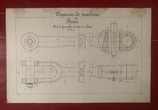 Antique industrial drawing d'occasion  Expédié en Belgium