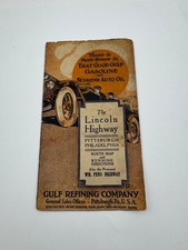 Vintage Mapa Rodoviário do Golfo Lincoln Highway 1920 comprar usado  Enviando para Brazil
