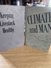 VINTAGE U.S. DEPT. OF AGRICULTURE KEEPING LIVESTOCK HEALTHY & Climate And Man segunda mano  Embacar hacia Mexico