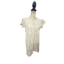 Boho white embroidered for sale  Edmond