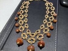 Vintage collier rangées d'occasion  Expédié en Belgium