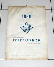 Calendario telefunken 1960 usato  Settimo Torinese