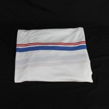 Lote de 2 jardas de tecido de jersey listrado azul vermelho branco para projetos de costura faça você mesmo comprar usado  Enviando para Brazil
