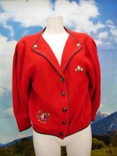 Rote strickjacke stickerei gebraucht kaufen  Trossingen