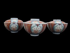 Tigela de sopa japonesa antiga IMARI vermelha ornamentada porcelana chá xícara com tampa conjunto de 3 comprar usado Tigela de sopa japonesa antiga IMARI vermelha ornamentada porcelana chá xícara com tampa conjunto de 3 comprar usado  Enviando para Brazil
