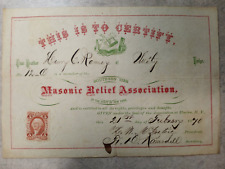 1870 masonic innitiation for sale  Louisville