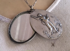 Ancien pendentif miroir d'occasion  Sainte-Suzanne