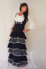 Flamenco kostüm dunkelblau gebraucht kaufen  Heidelberg