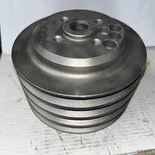Polia maciça 4 ranhuras lâmina 5,50” OD 3/4" furo, 3,50” largura aço tornado pesado comprar usado  Enviando para Brazil